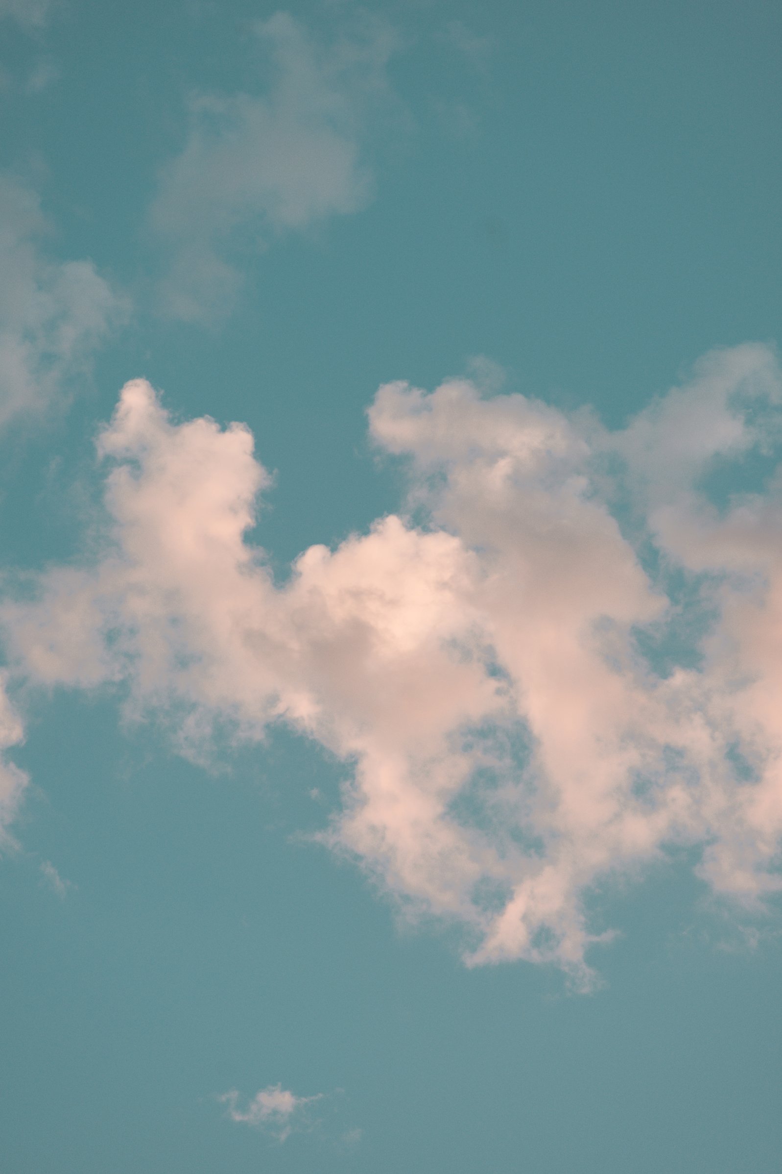 White Clouds and Blue Sky